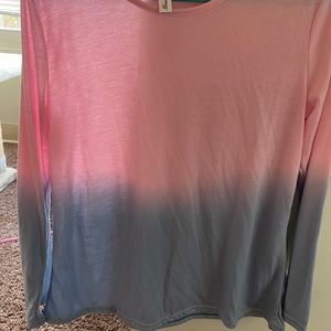 Long sleeve Ombre Top